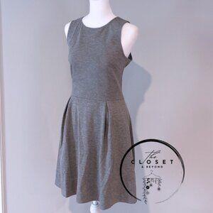 A New Day Sleeveless Grey Classy Aline Dress with Pockets